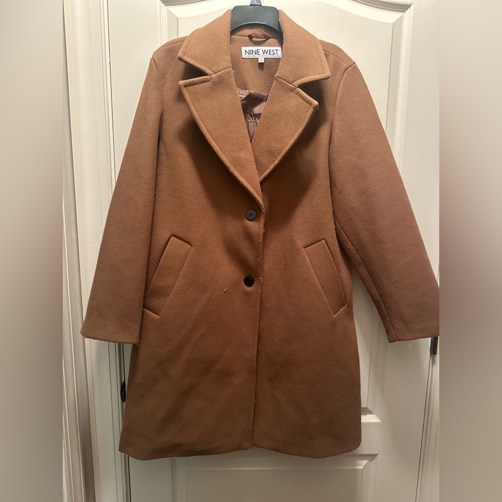 NWT Women’s Nine West Camel Trench Coat - Picture 5 of 14